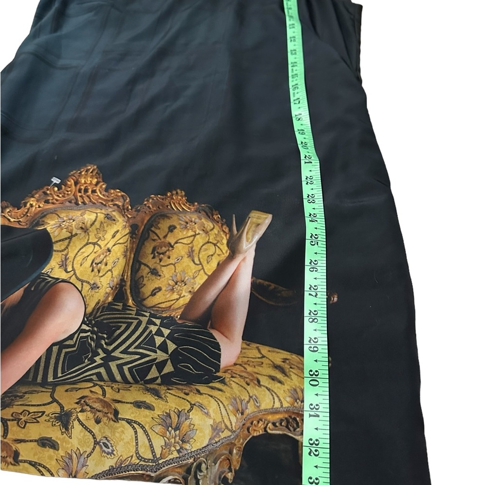 Ted Baker London Langley Print Sheath Dress size 3 or Med green/black - Picture 8 of 16